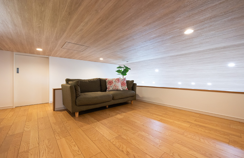 ロフトのある平屋