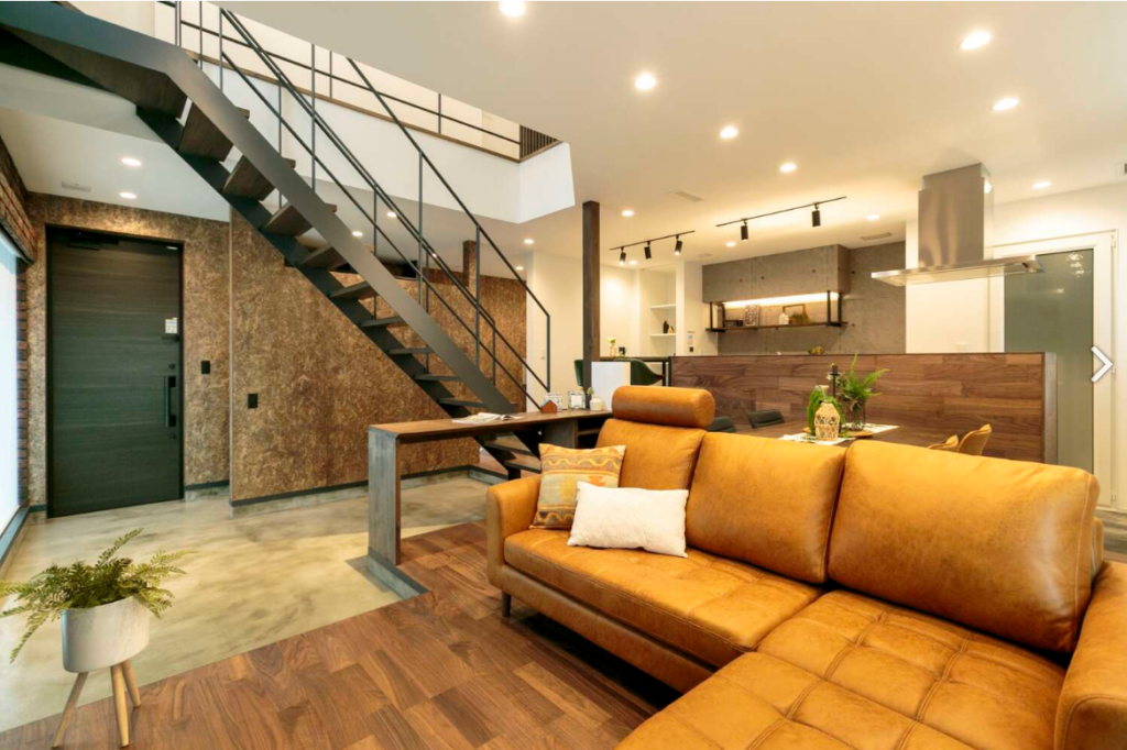 広いキッチンで家族がつながる家
